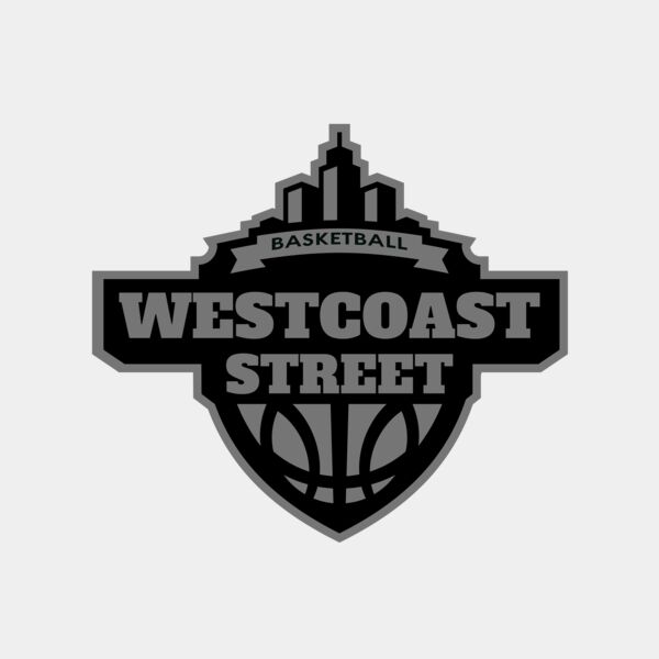 Westcoast Street Basketball League logo template Thumbnail