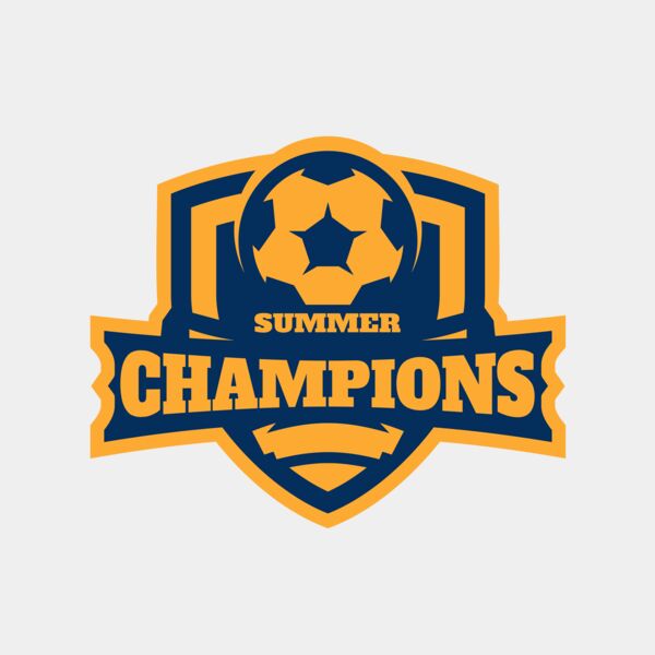 Champions Summer Soccer logo template Thumbnail
