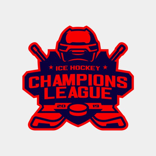 Champions League Ice Hockey logo template Thumbnail